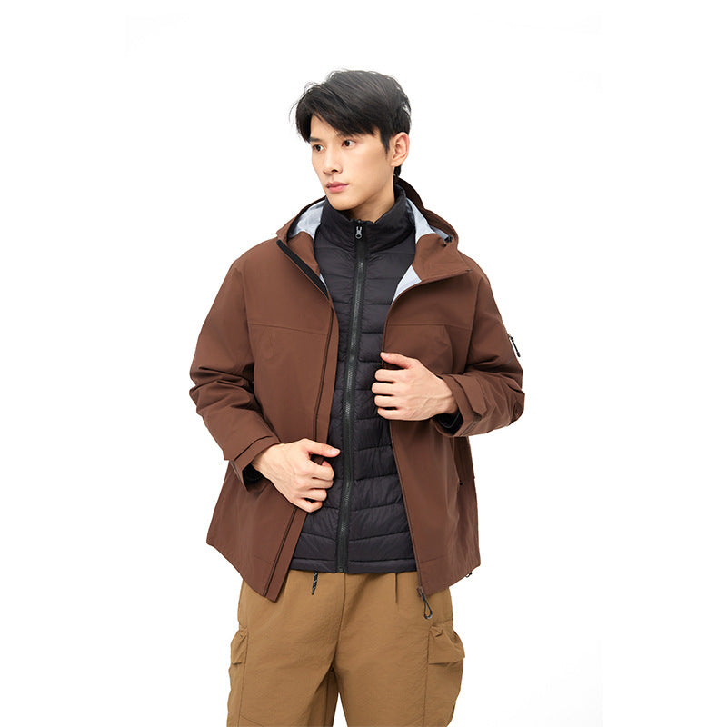 Mountain Hard Shell Jacket Windproof Waterproof Outdoor Mountaineering Coat