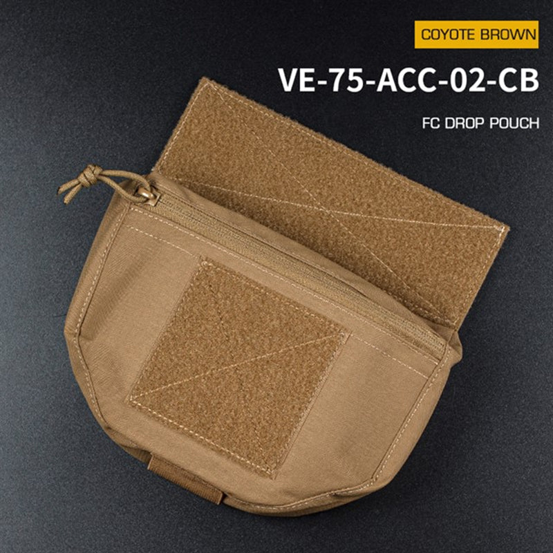 Tactical Hunting Vest with Drop Pouch, for Airsoft & CS, Outdoor Sports