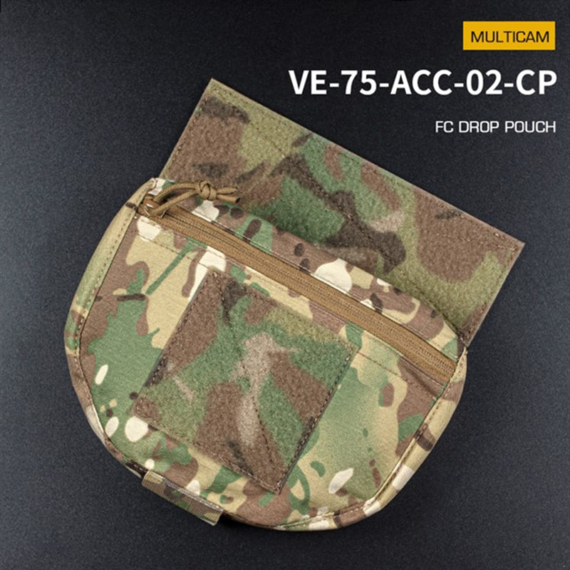 Tactical Hunting Vest with Drop Pouch, for Airsoft & CS, Outdoor Sports