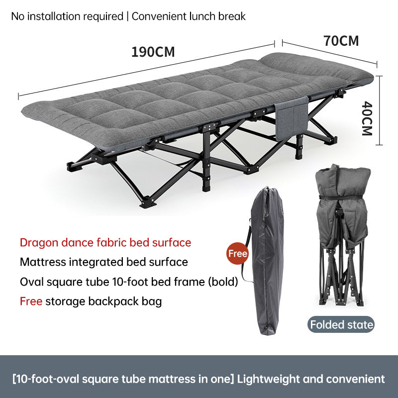 Outdoor Camping Foldable Beach Bed Lightweight Portable Garden Cot