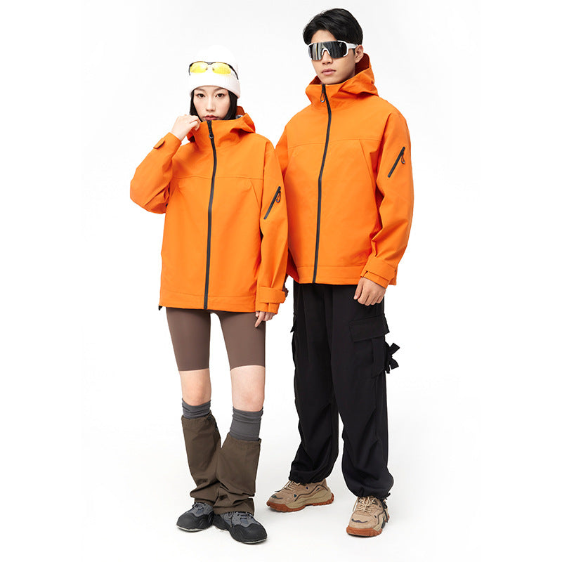 Mountain Hard Shell Jacket Windproof Waterproof Outdoor Mountaineering Coat