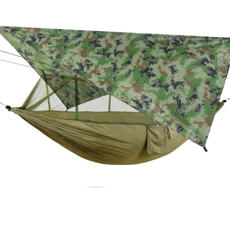 Outdoor Double Camping Hammock Mosquito Net Rain Fly Lightweight
