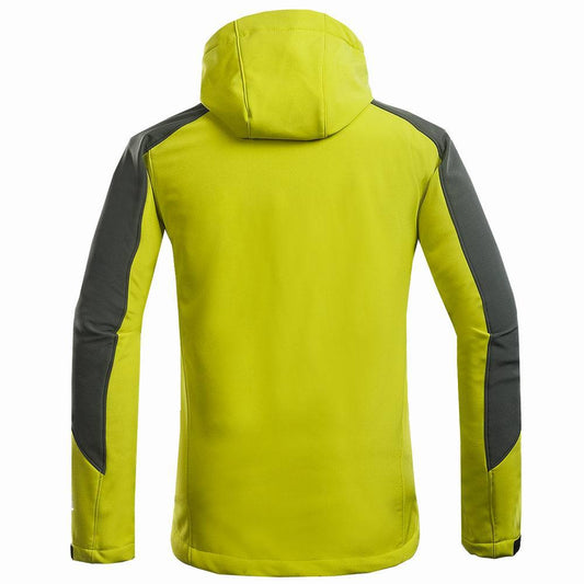 Men’s Outdoor Mountaineering Soft Shell Windproof Jacket for Hiking Sports