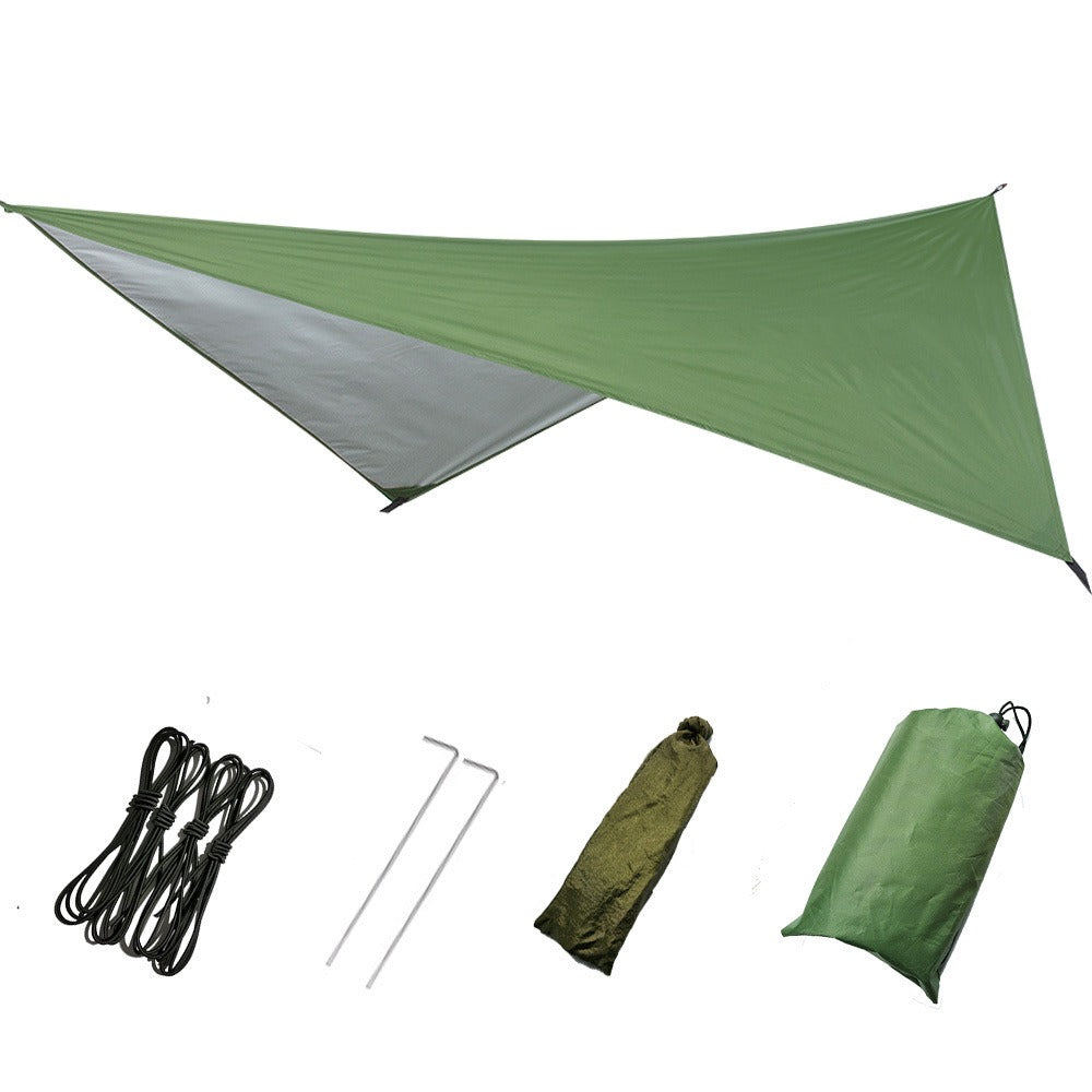 Outdoor Multifunctional Triangular Canopy Waterproof Sunshade Camping Tent
