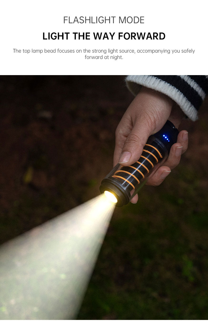 Outdoor Camping Portable Night Light Flashlight Tripod Tent Lamp