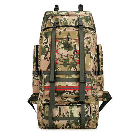 130L Camouflage Outdoor Backpack Large Capacity Hiking Camping Travel Bag
