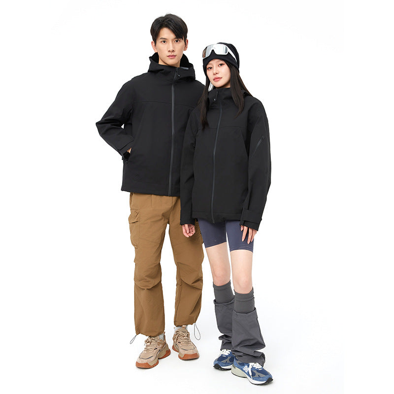 Mountain Hard Shell Jacket Windproof Waterproof Outdoor Mountaineering Coat