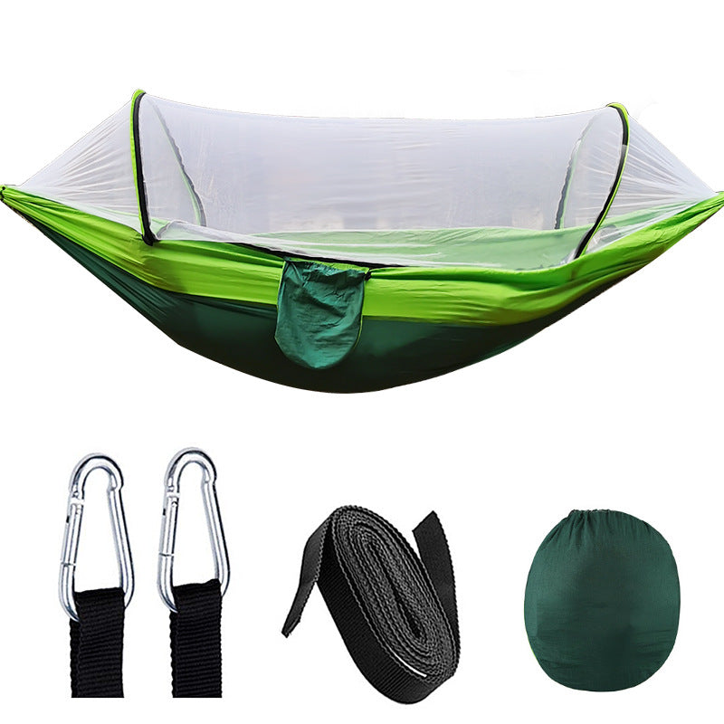 Automatic Quick Opening Mosquito Net Hammock Outdoor Camping Nylon