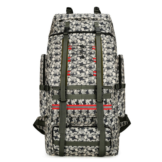 130L Camouflage Outdoor Backpack Large Capacity Hiking Camping Travel Bag