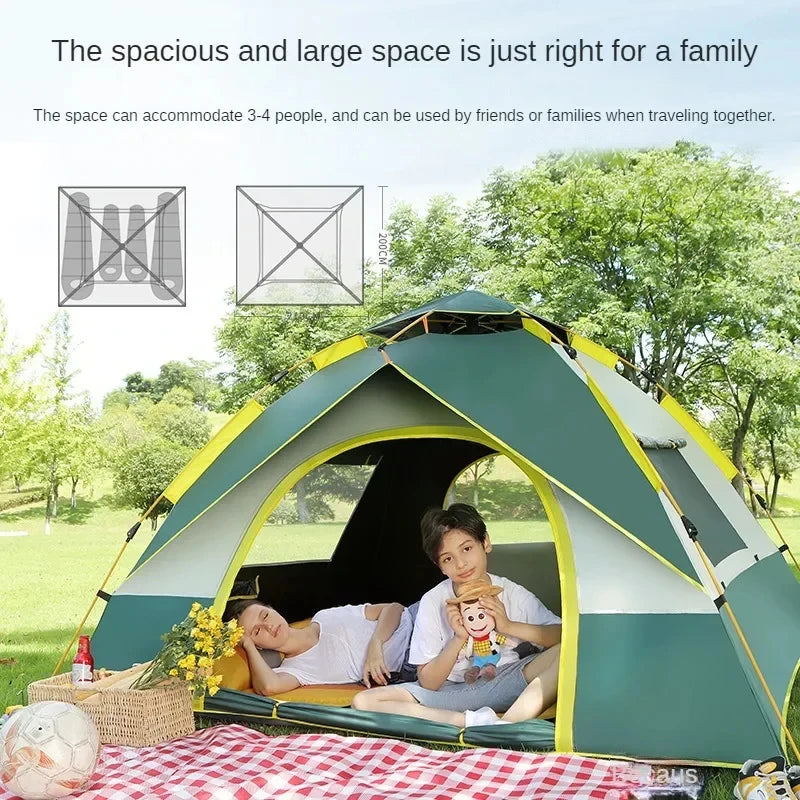 Outdoor Camping Tent Two Person Automatic Quick Opening Shelter