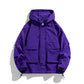 Outdoor Hooded Jacket Windproof Waterproof Loose Workwear Style Coat