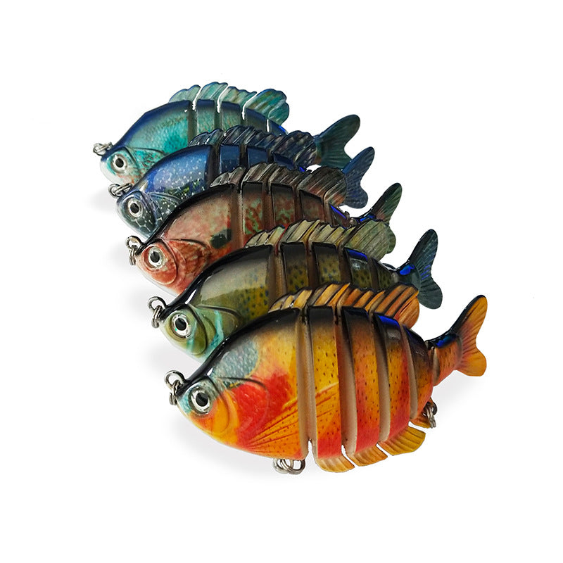 Six Section Bionic Fishing Bait Multi Joint Long Cast