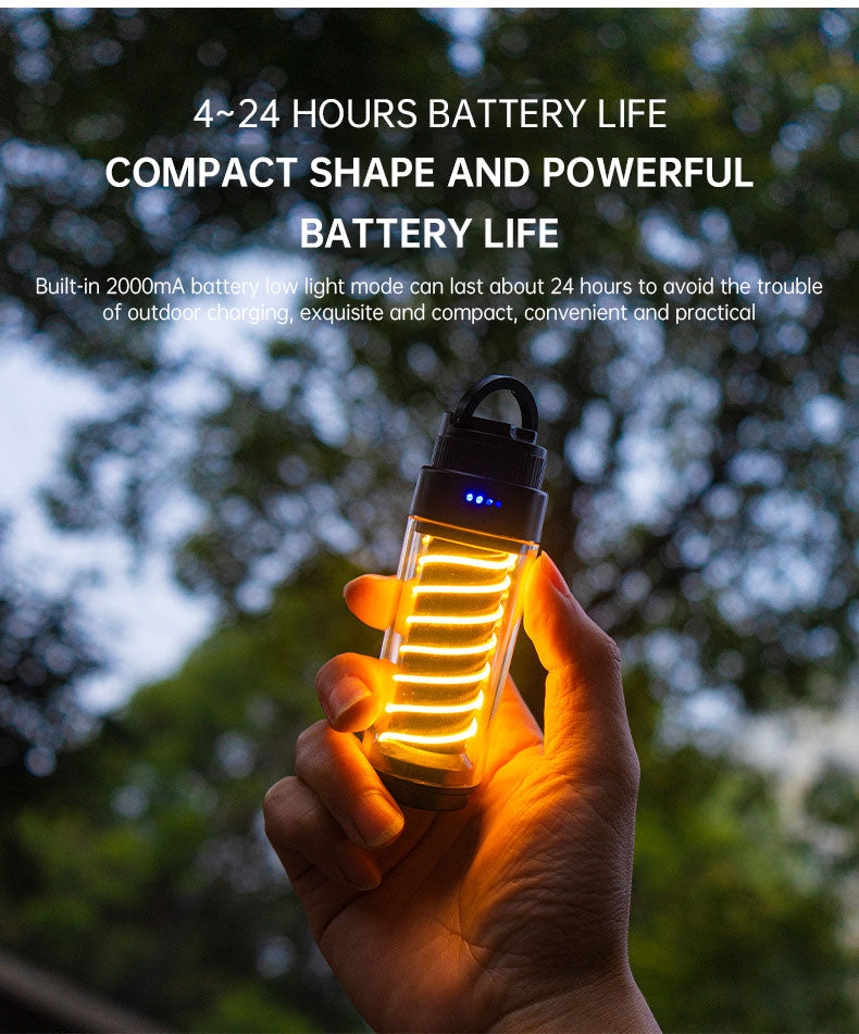 Outdoor Camping Portable Night Light Flashlight Tripod Tent Lamp