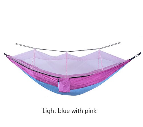 210T Nylon Outdoor Anti Mosquito Hammock Camping Bed