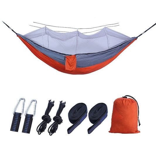 210T Nylon Outdoor Anti Mosquito Hammock Camping Bed