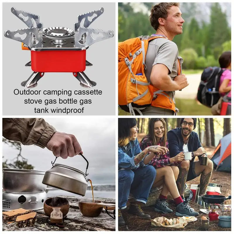 Camping Foldable Windproof Portable Burner Outdoor Gas Stove