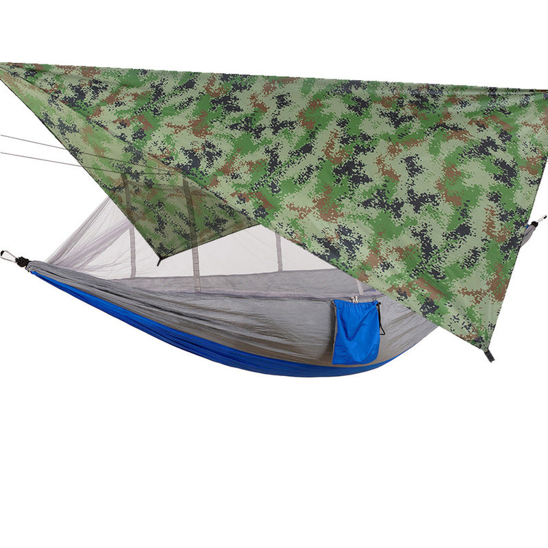 Outdoor Double Camping Hammock Mosquito Net Rain Fly Lightweight