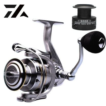 14 Plus 1BB Double Spool High Speed Spinning Fishing Reel
