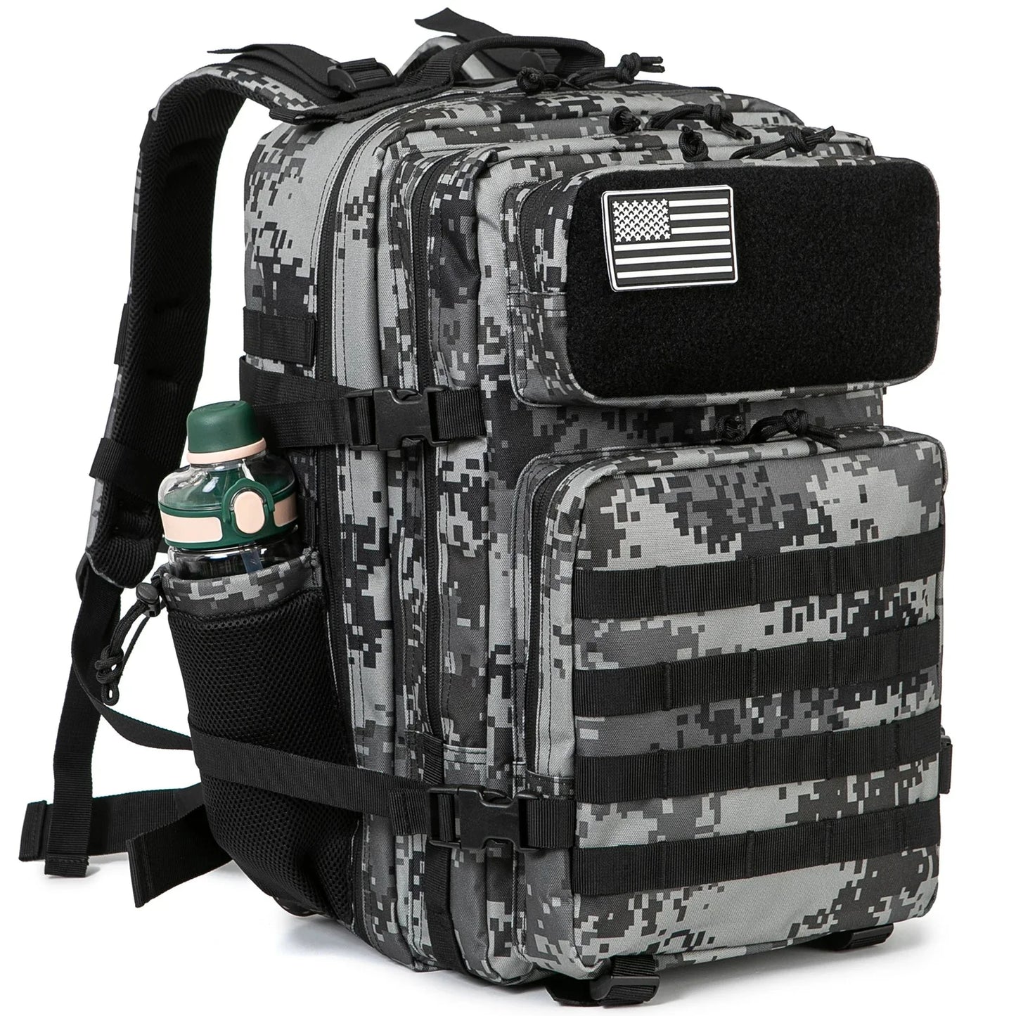 45L Tactical Backpack MOLLE Hunting Hiking Survival Rucksack Bag