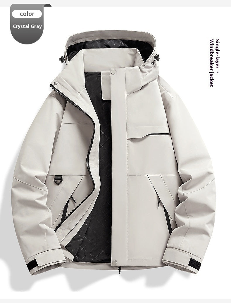 Spring Autumn Windproof Waterproof Shell Jacket Outdoor Cycling Sports