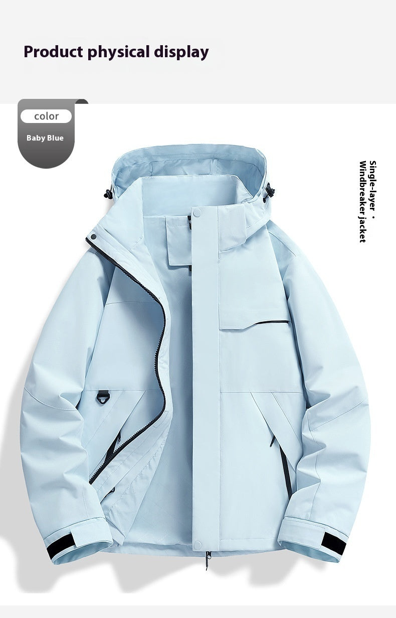 Spring Autumn Windproof Waterproof Shell Jacket Outdoor Cycling Sports