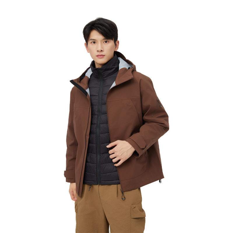 Mountain Hard Shell Jacket Windproof Waterproof Outdoor Mountaineering Coat