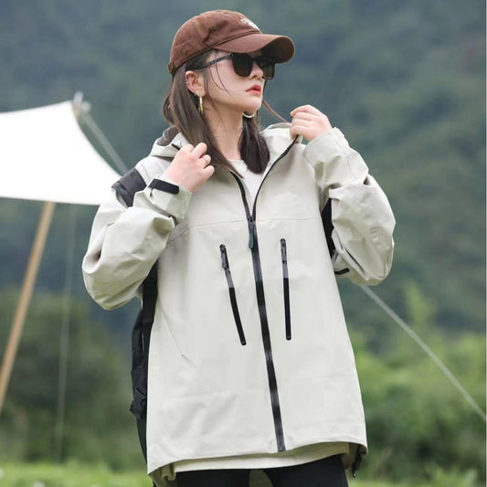 Women Gore-Tex Hard Shell Jacket Windproof Waterproof Outdoor Coat