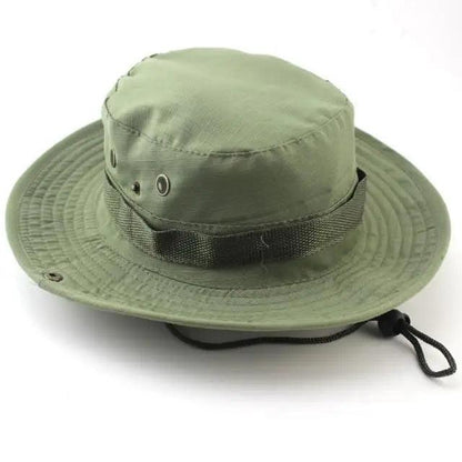 Men Camouflage Tactical Sun Hat Adjustable Outdoor Fishing Hunting Cap