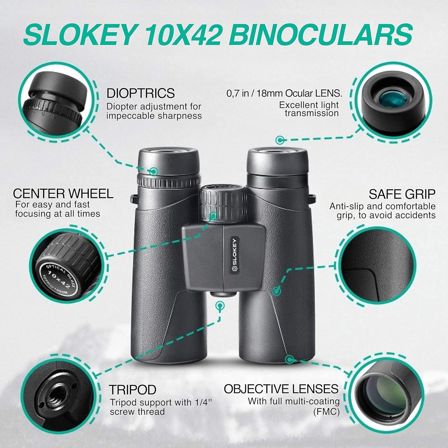 10x42 Binoculars - Professional and Powerful Binoculars