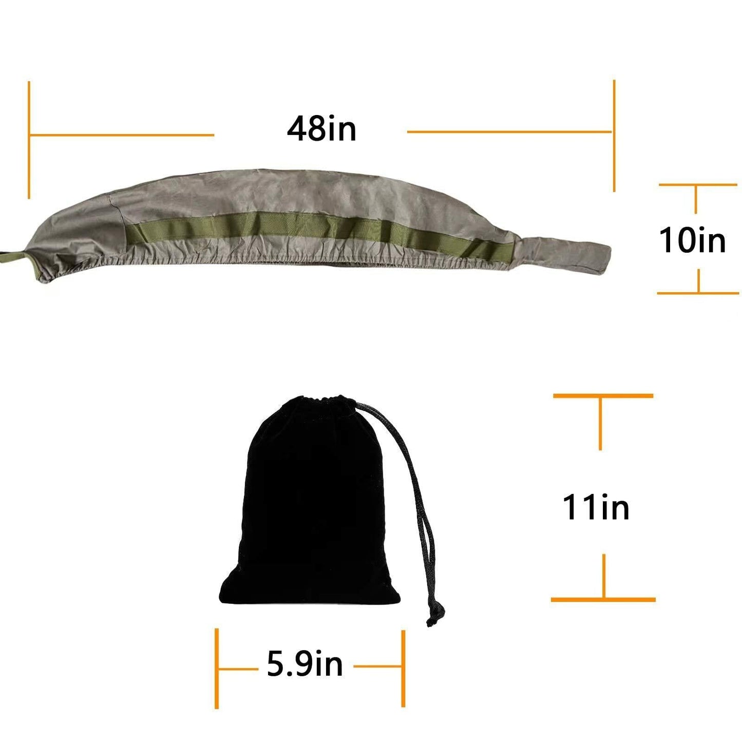 Miaking Quick Release Shotgun Rifle Sock Sleeve Brown Size 38-51in