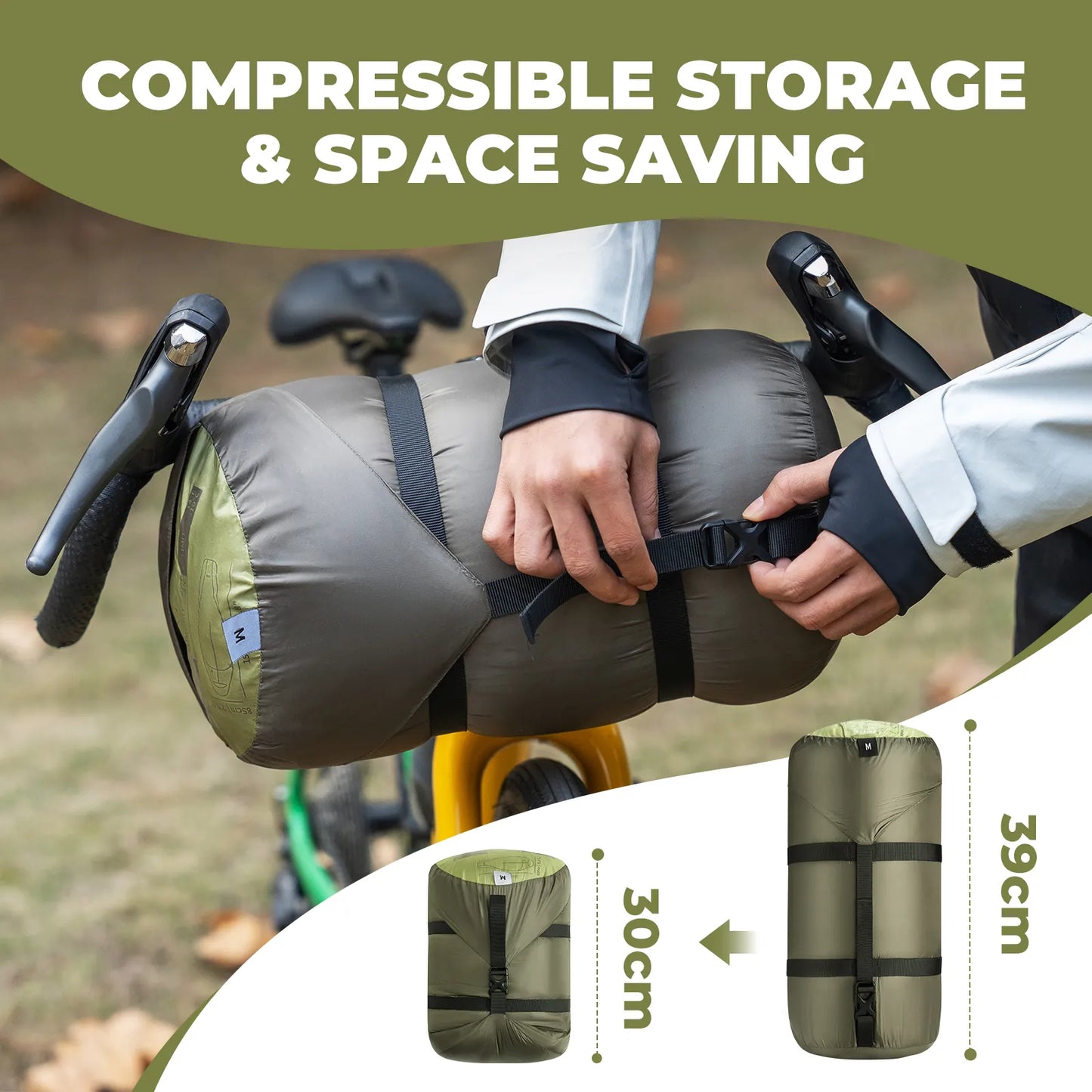 650 Fill Power Mummy Down Waterproof Sleeping Bag Camping