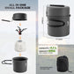 Ultra-Light Aluminum Camping Cookware Set with Nestable Design Handle